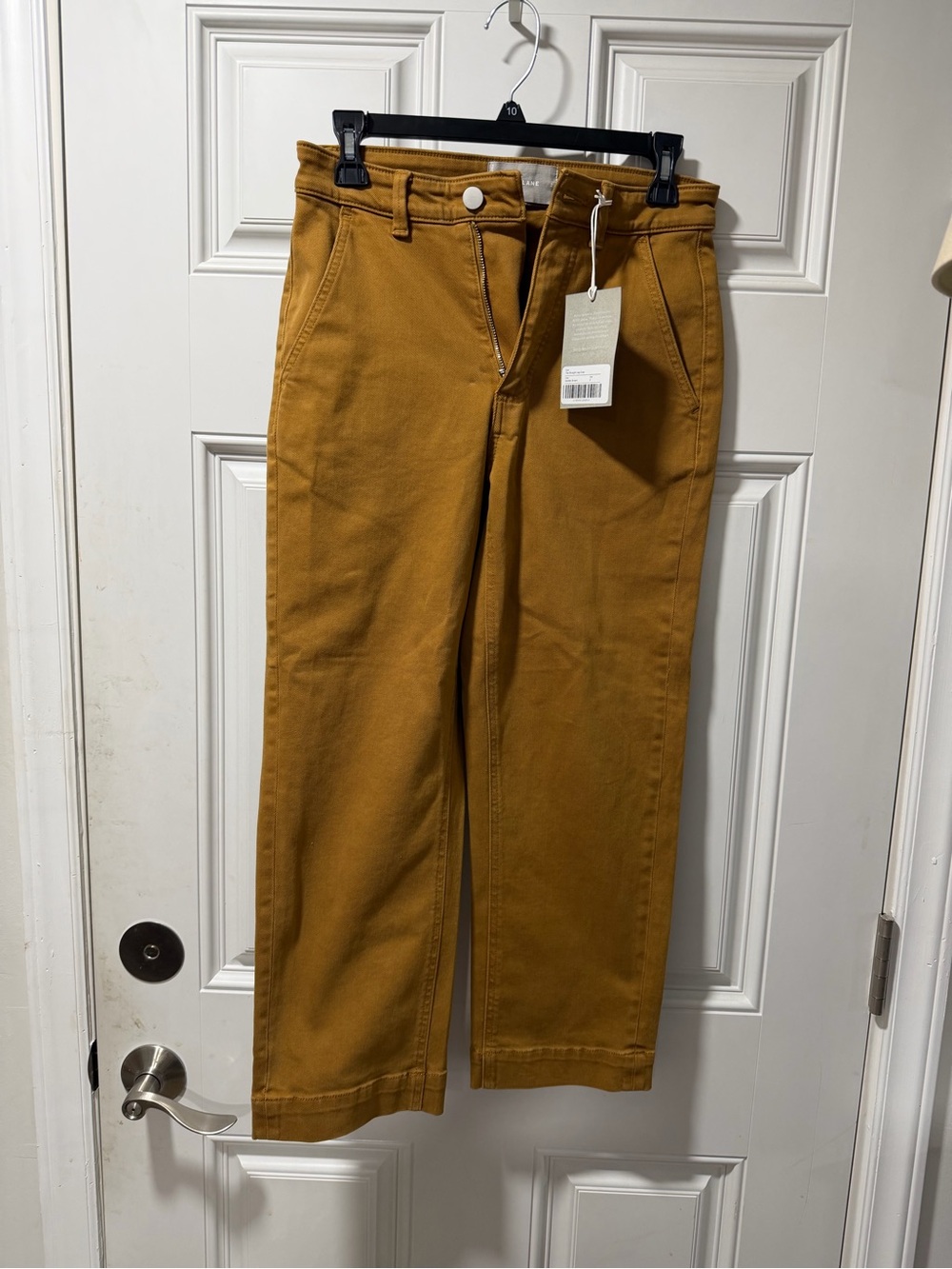 Everlane Women's Straight-Leg Crop in Golden Brown